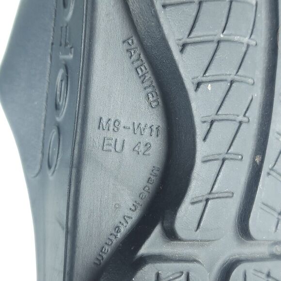 Oofos OOahh Sport Flex Black M9 / W11 Comfort Recovery Slide Sandals Shoes